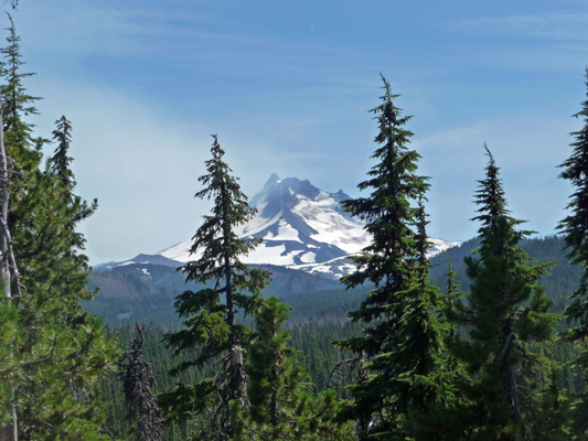 Mt Jefferson from PCT Olallie Lake OR