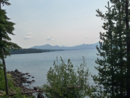 Waldo Lake looking southward from North Waldo Campground