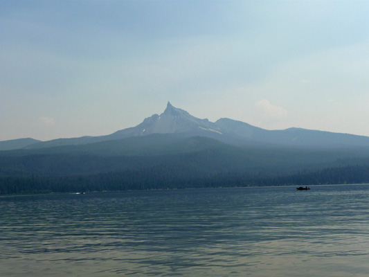 Mt Thielsen from Thielsen View Campground Diamond Lake OR