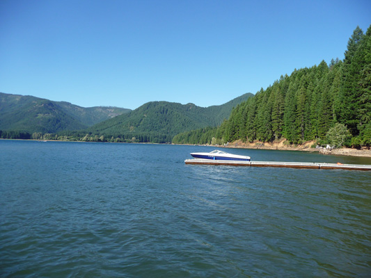 Boat Launch at Cove Creek Campground Detroit Lake OR