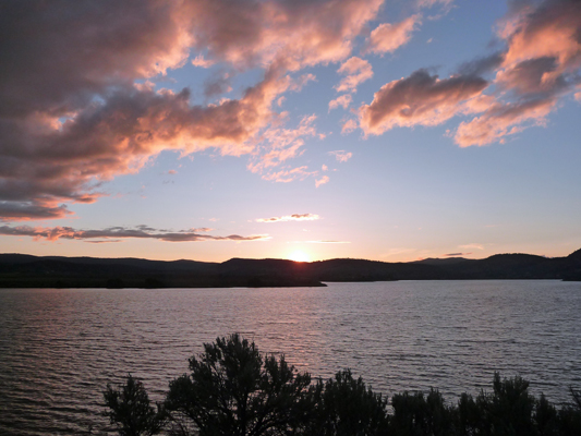 Sunset Unity Lake OR