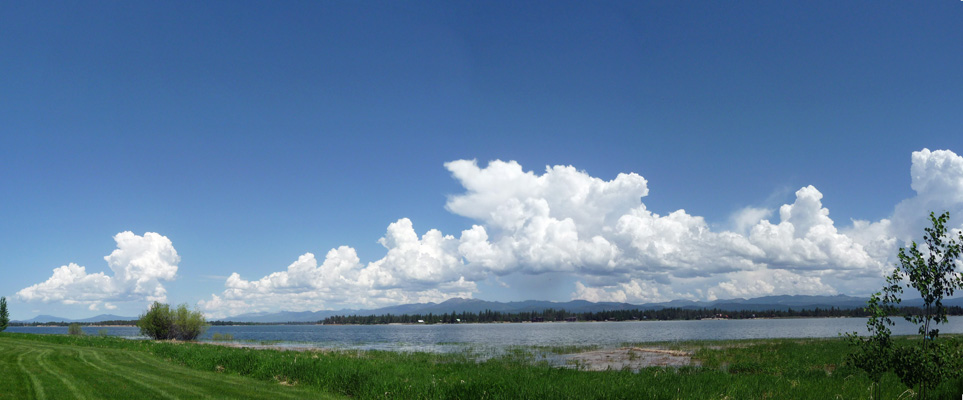 Thunder clouds along Lake Cascade ID