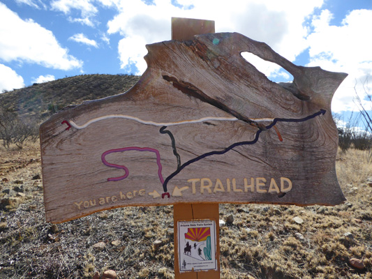Trailhead sign Sonita Creek SNA