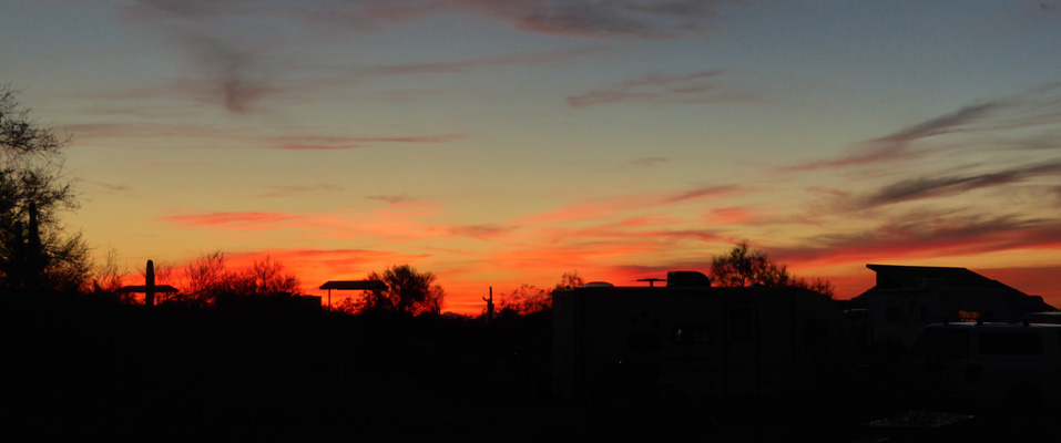 Sunset Picacho Peak SP