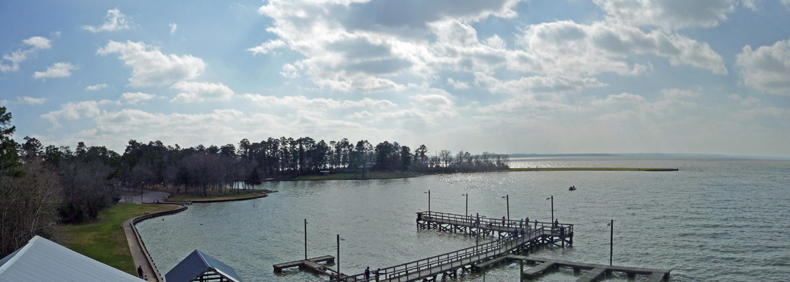 Lake Livingston panorama