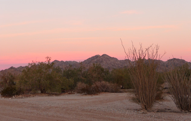 Sunset Cargo Muchacho Mts CA