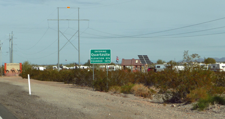 Quartzsite town limits