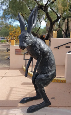 Giant Jack Rabbit sculpture