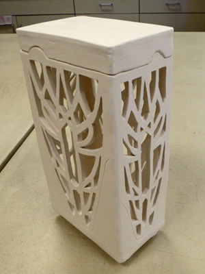 Tall carved luminaria