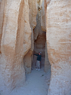 Walter Cooke exploring formations at Red Rock SP CA