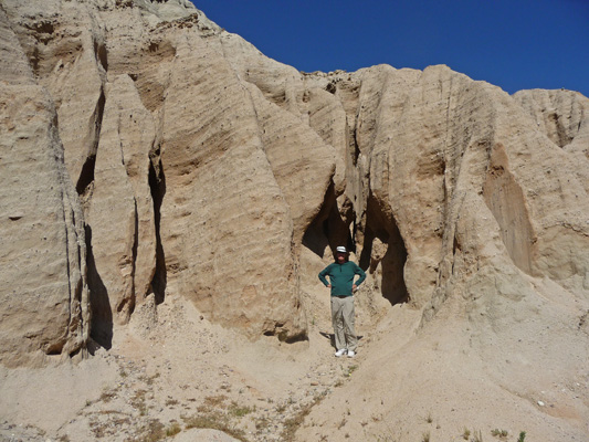Walter Cooke exploring formations at Red Rock SP CA