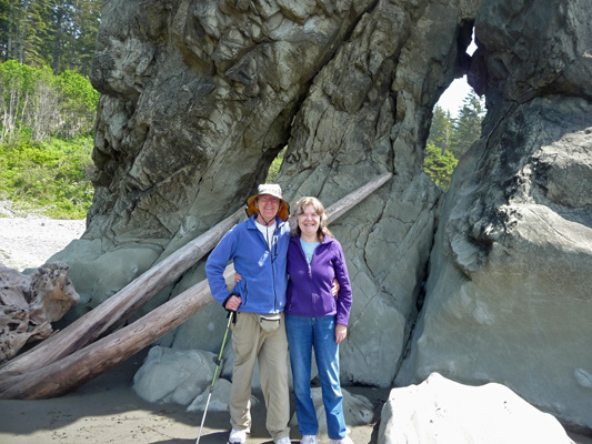 Walter Cooke and Sara Schurr Ruby Beach Olympic National Park