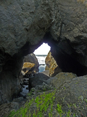 Window rock at Ruby Beach