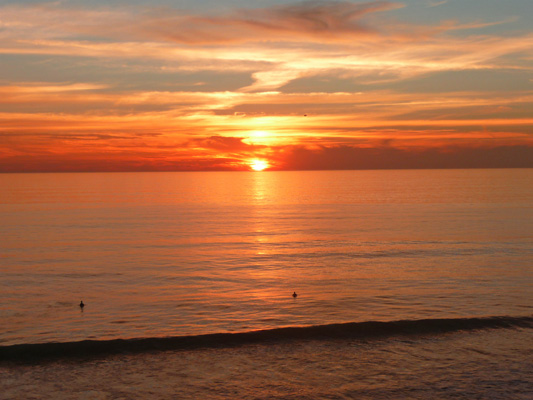 Sunset South Carlsbad State Beach