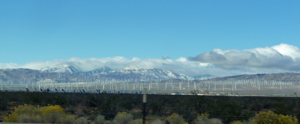 Snow on Tehachapi Mts CA