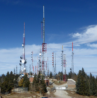 Sandia Crest Antenna farm