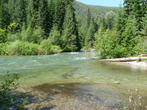 Confluence of Entiat River and Silver Creek WA
