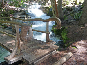 Bridge detail on Silver Falls Trail WA