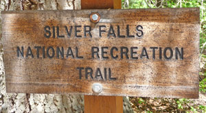 Silver Falls Trail Sign