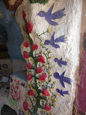 Blue bird detail work Salvation Mountain