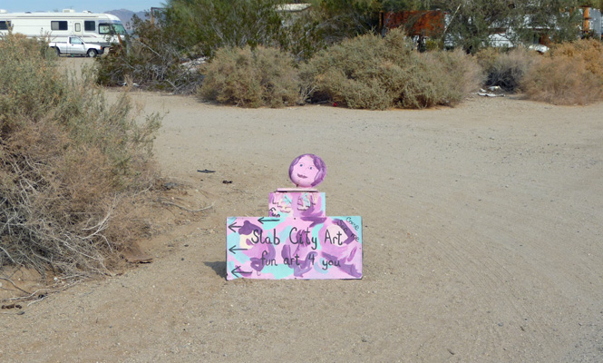 Slab City Art sign