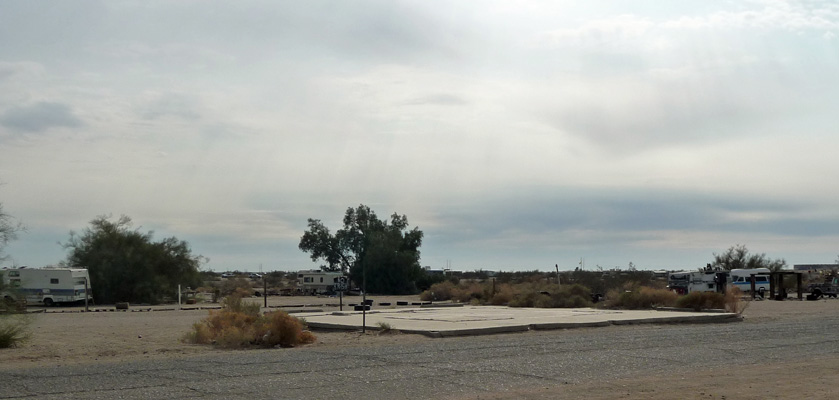 Concrete slab at Slab City CA