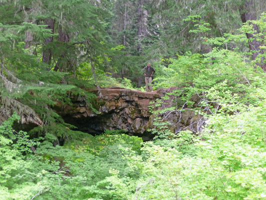 Smaller natural bridge Peterson Prairie WA