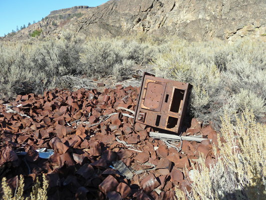 Northrup Canyon can pile