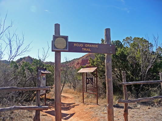 Rojo Grande Trailhead Palo Duro Canyon
