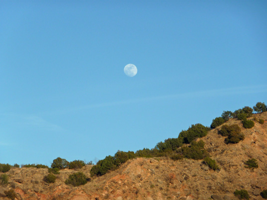 Full moon Palo Duro Canyon SP