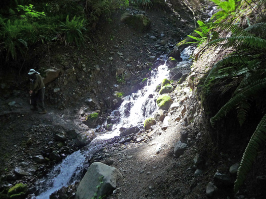 Creek Crossing and Falls Goat Creek Trail