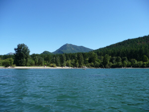 View looking east from Rattlesnake Lake WA