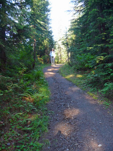 Walter Cooke on rise at beginning of Tonga Ridge Trail WA