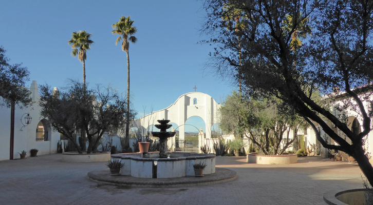 Inner courtyard Mission San Xavier del Bac