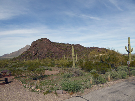 Picacho Peak campsite view