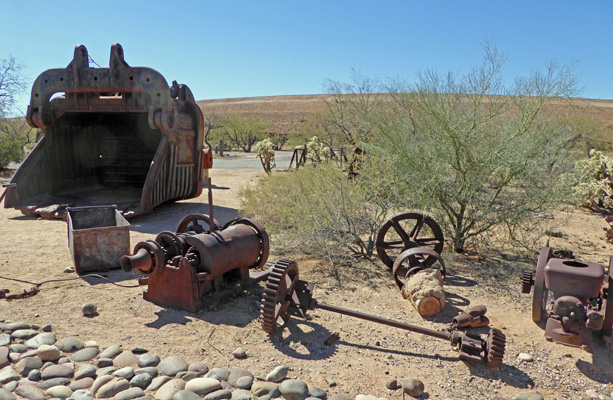 Rusty mining equipment