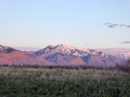 Wasatch at sunset