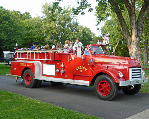 Lone Pine Campground fire engine