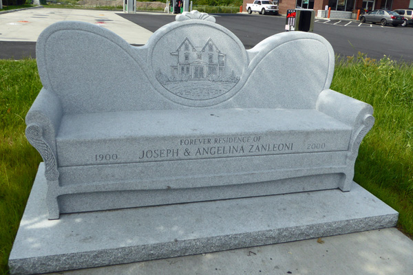 Granite sofa memorial Barre VT