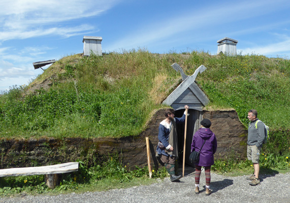Norse re enactor L'Anse aux Meadows