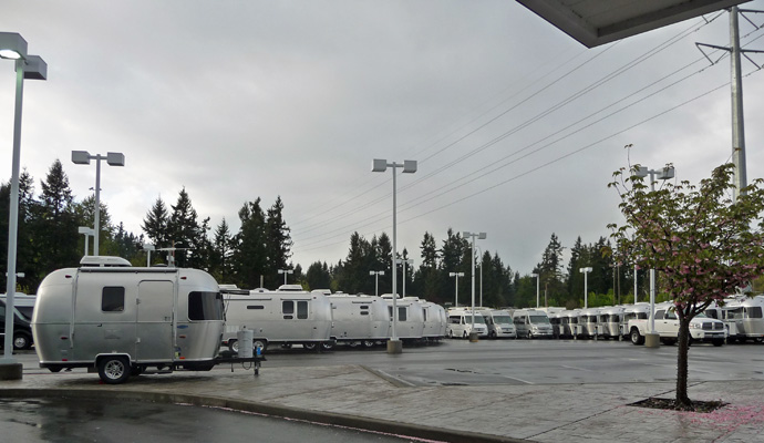 Airstream Adventures NW parking lot