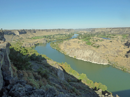 Snake River from Perrine Bridge overlook