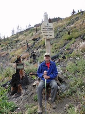 Walter Cooke Eagle Cap Wilderness sign