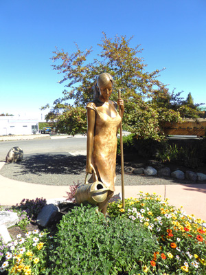 Sculpture "In Her Care"